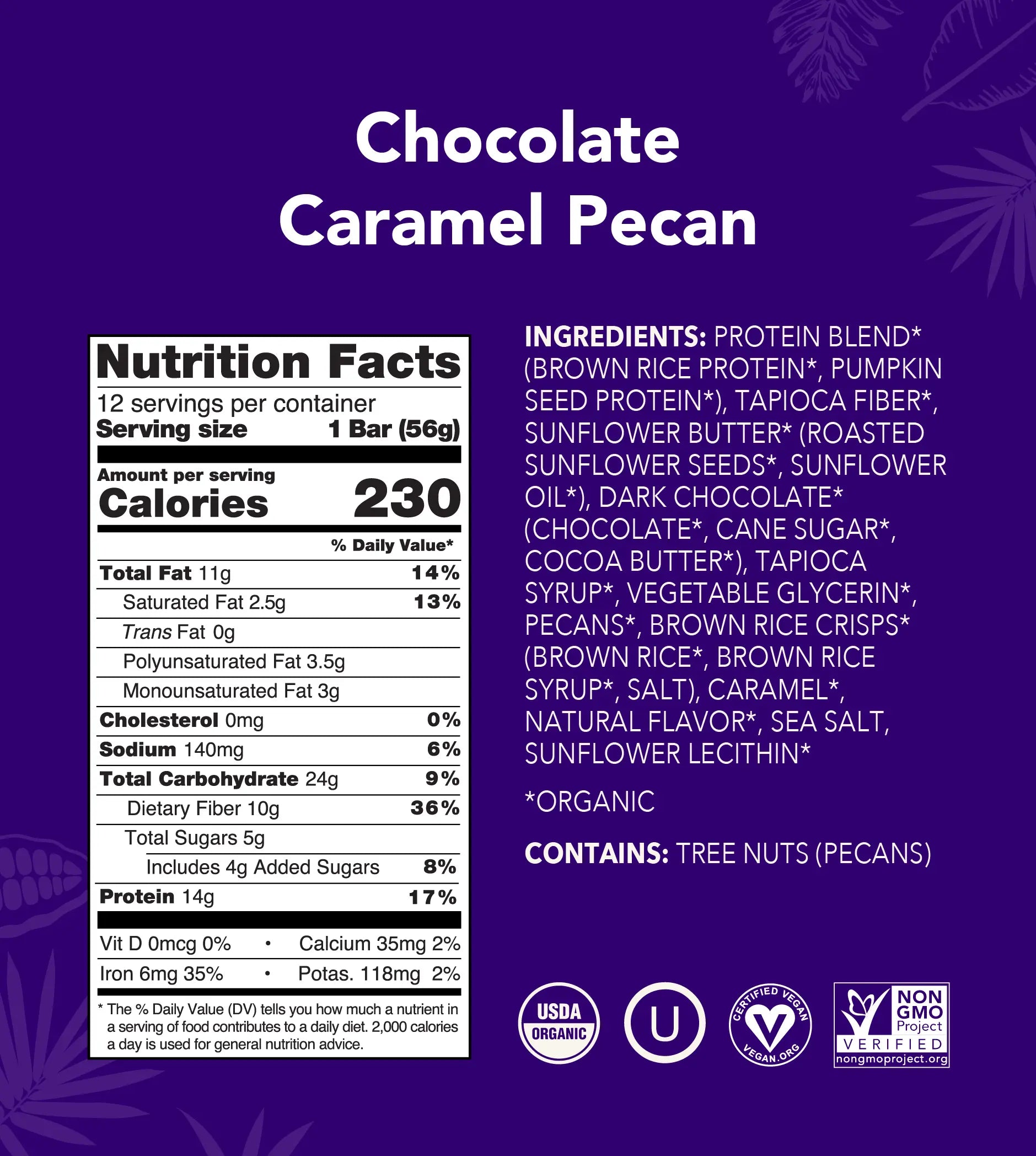 Chocolate Caramel Pecan - Protein Bars - Image 3