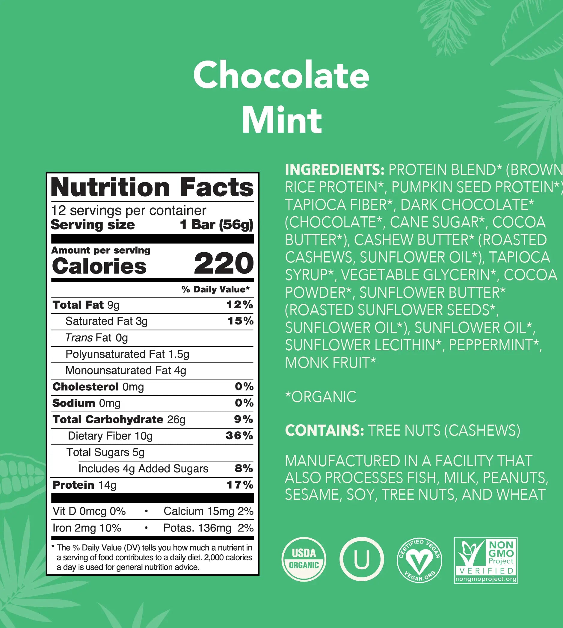 Chocolate Mint - Protein Bars - Image 3