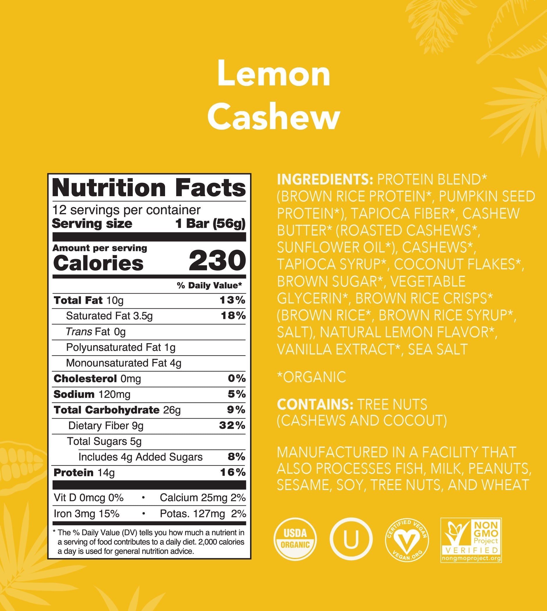 Lemon Cashew - Protein Bars - Image 3